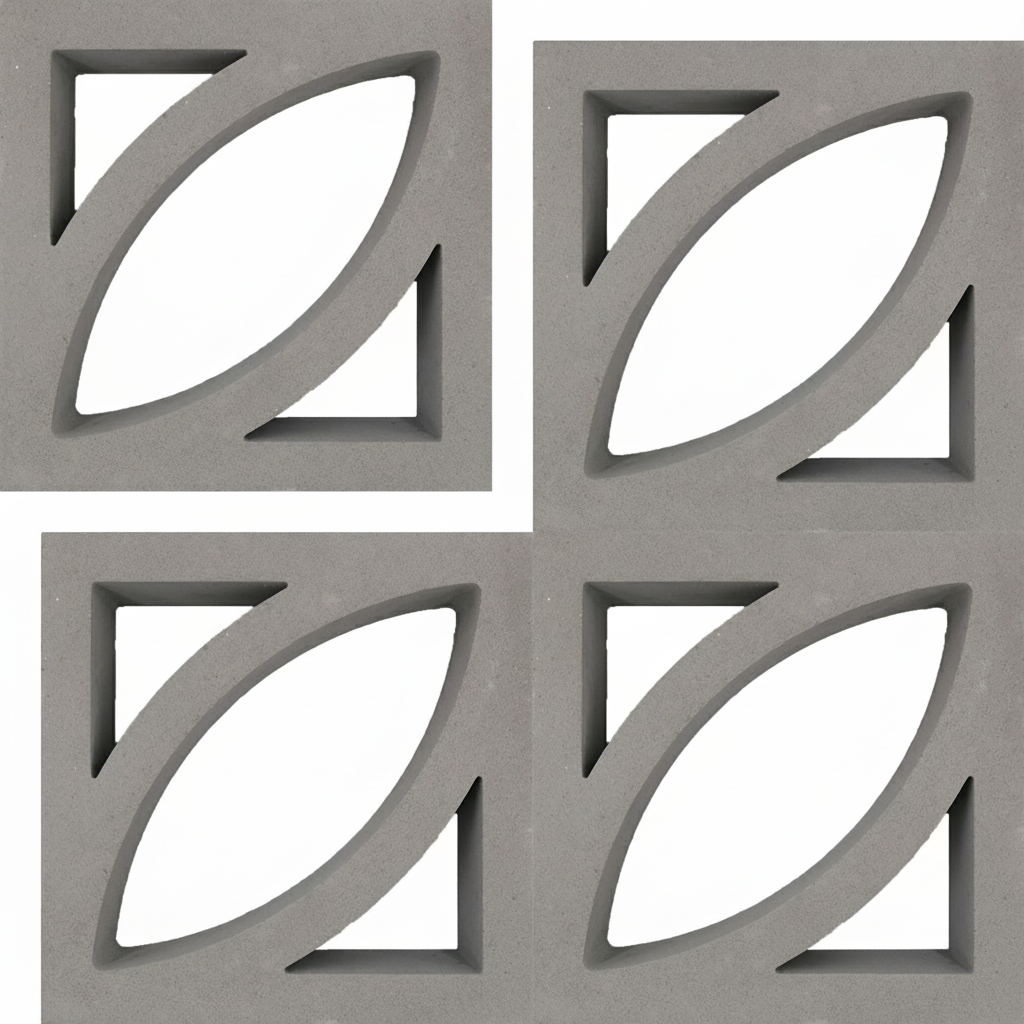 Gạch bông gió bông gió xi măng 29x29 VCB30-019 - Ảnh 2