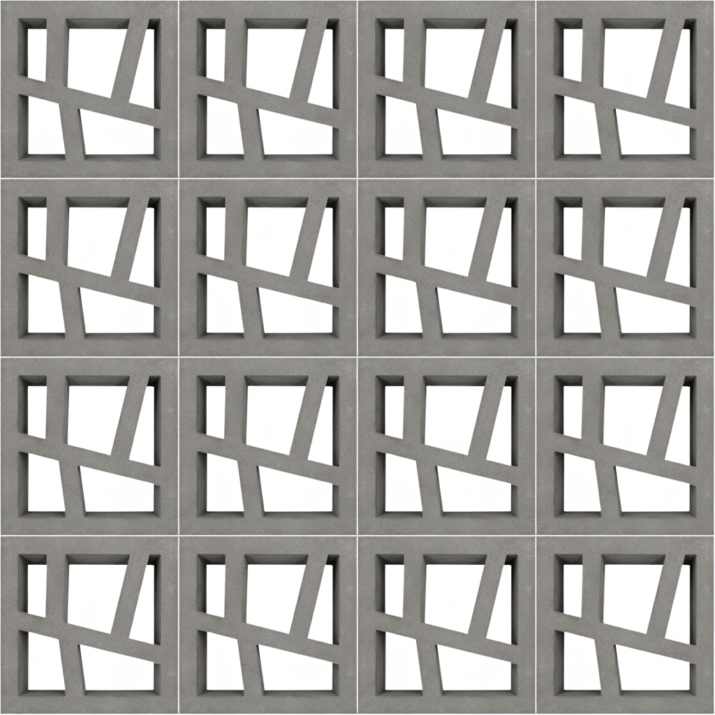 Gạch bông gió bông gió xi măng 29x29 VCB30-020 - Ảnh 2