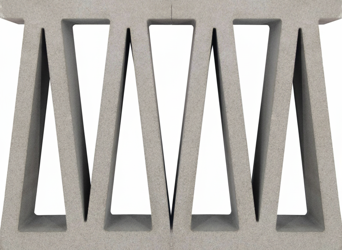 Gạch bông gió bông gió xi măng 30x20 VCBS-015-1000 DOUBLE TRIANGLE - Ảnh 3