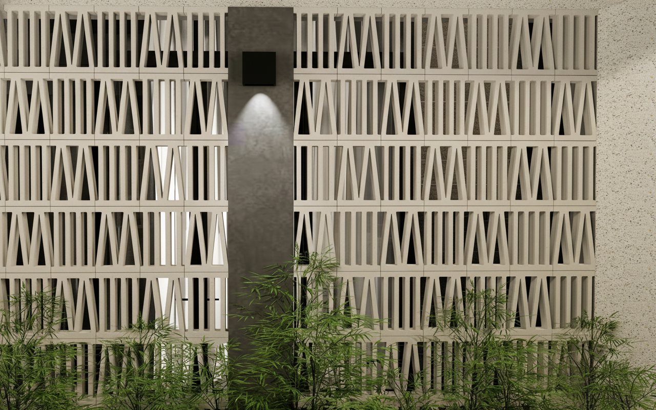 Gạch bông gió bông gió xi măng 30x20 VCBS-025 - Ảnh 2