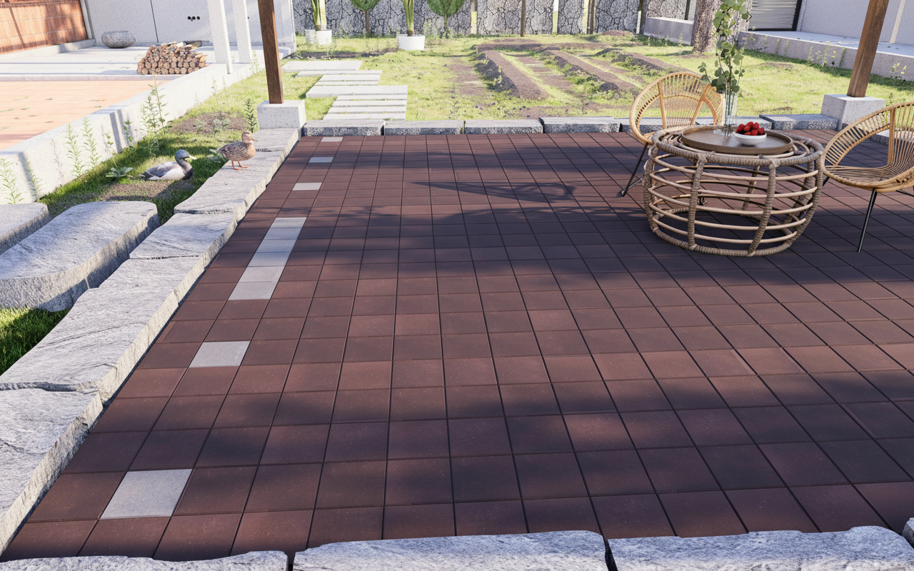 Gạch nghệ thuật sân vườn 15x15 VG15-C-60 - Ảnh 2