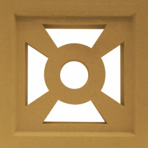 Gạch bông gió bông gió màu 19x19 Y-VCB-004