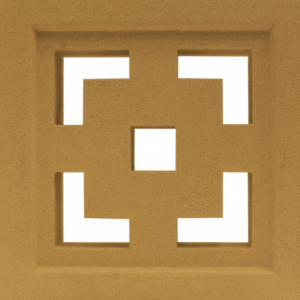 Gạch bông gió bông gió màu 19x19 Y-VCB-006