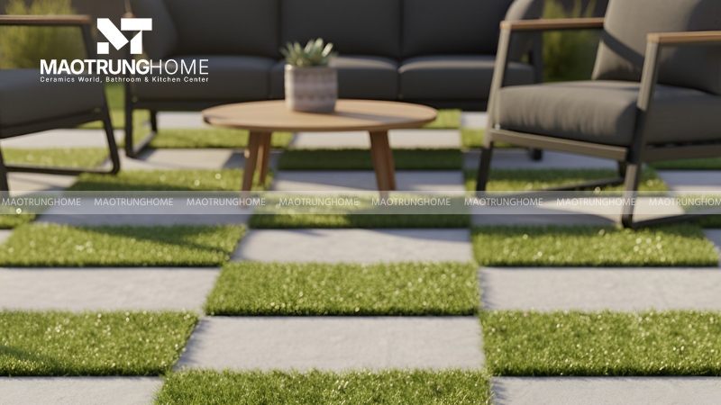 Gạch cho khu vực sân vườn và lối đi bộ (Mẫu 5)