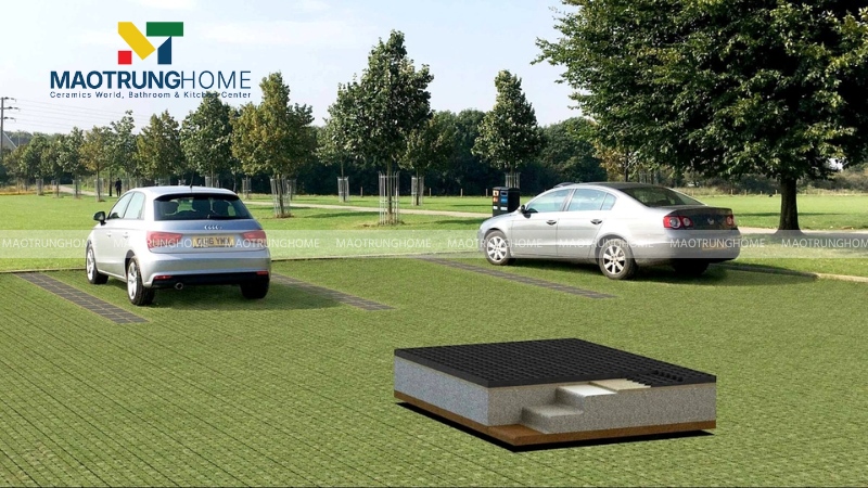 Gạch cho khu vực gara ô tô ngoài trời (Mẫu 3)