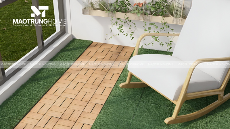 Gạch cỏ cho khu vực ban công và sân thượng (Mẫu 1)