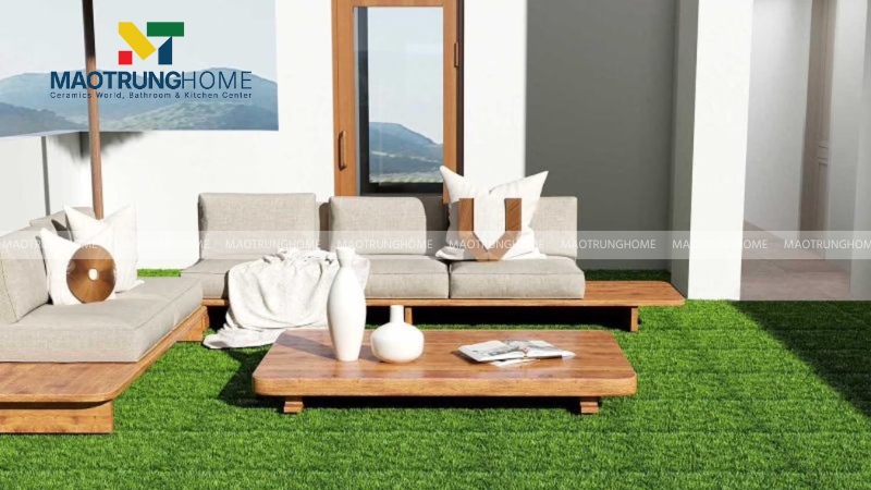 Gạch cỏ cho khu vực ban công và sân thượng (Mẫu 4)