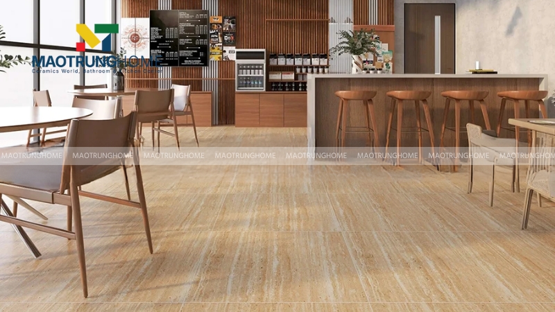Gạch giả đá Travertine (vân đá vôi)