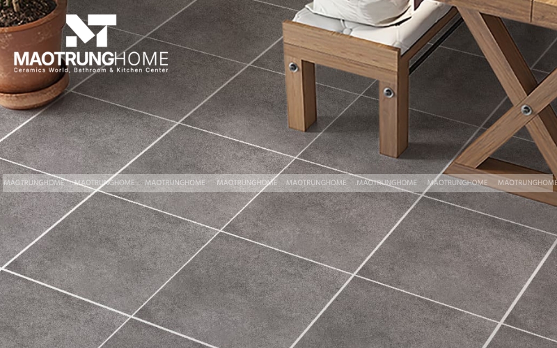 Thiết kế sân vườn ấn tượng với gạch 40x40 chống trơn