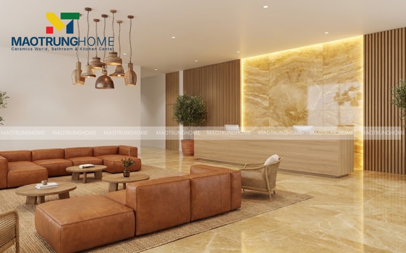 Chọn gạch men bóng để tăng khả năng phản chiếu ánh sáng