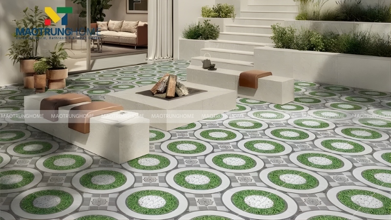 Mẫu gạch 50x50 cho khu vực ngoài trời