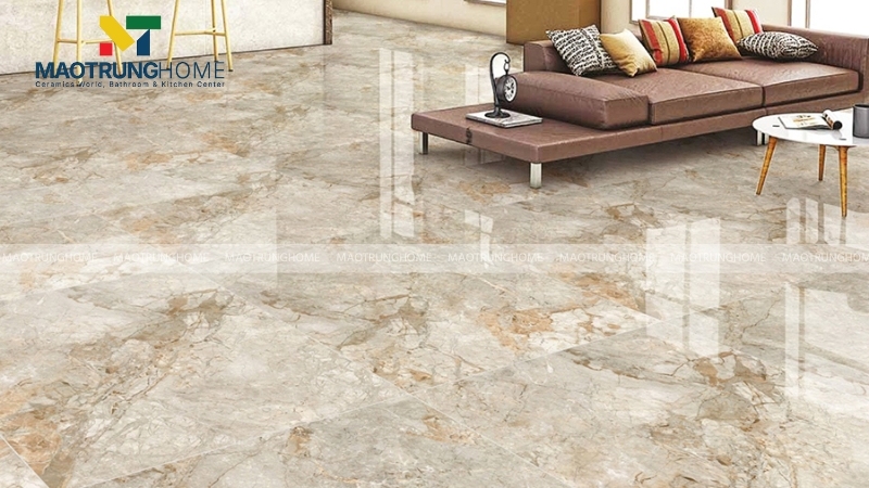 Gạch lát nền 80x80 vân đá dòng xương Porcelain có độ bền rất cao