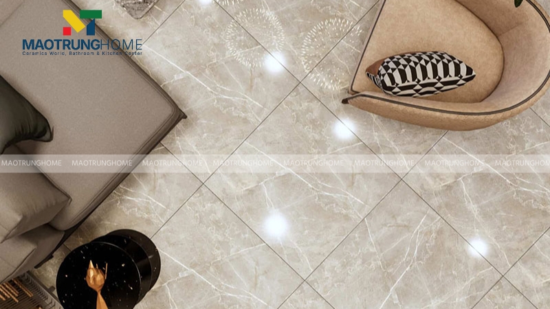 Đa số gạch 80x80 vân đá có bề mặt ít lỗ rỗ nên rất dễ vệ sinh