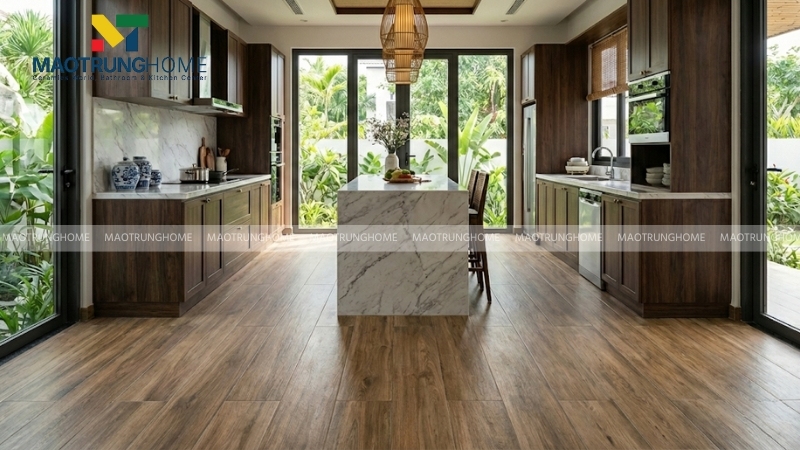 Gạch giả gỗ không bị mối mọt và chống thấm nước