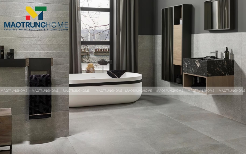 Vẻ đẹp thô mộc đầy nghệ thuật của dòng gạch xi măng men mờ