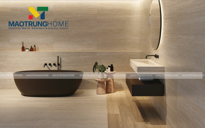 Sự kết hợp hoàn hảo giữa thẩm mỹ gỗ và tính năng an toàn của gạch