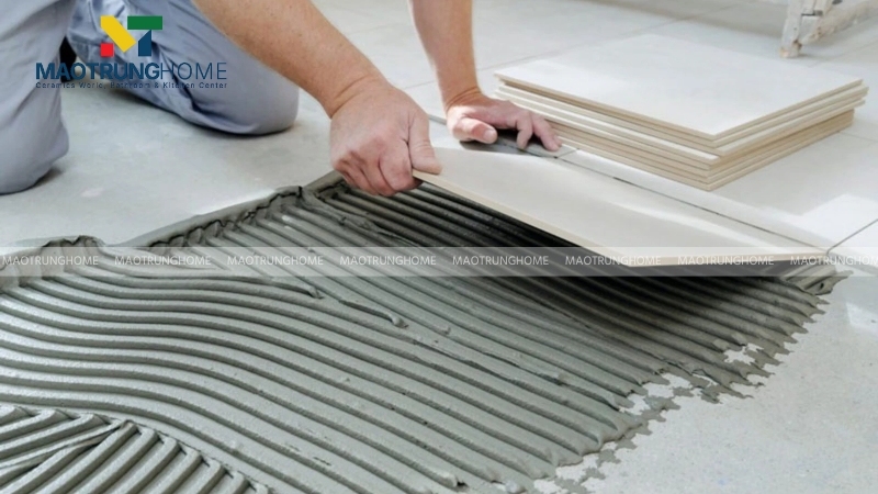 Gạch lát nền chung cư là vật liệu bề mặt cho các căn hộ trong tòa nhà cao tầng
