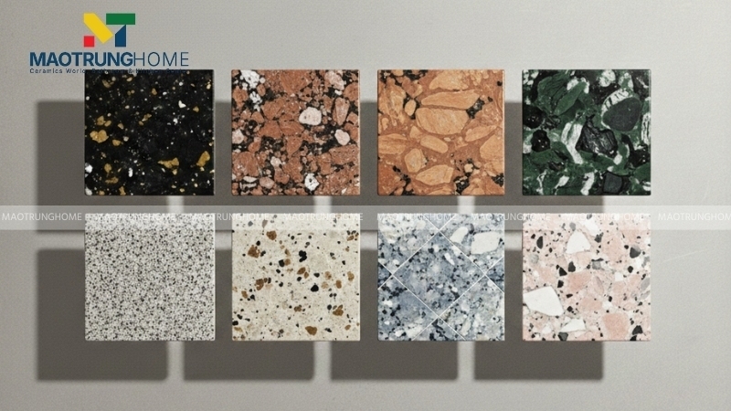 Gạch granite thường được dùng cho các khu vực có mật độ đi lại cao