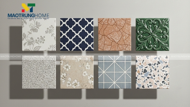 Gạch ceramic có trọng lượng nhẹ, đa dạng mẫu mã và giá thành phải chăng