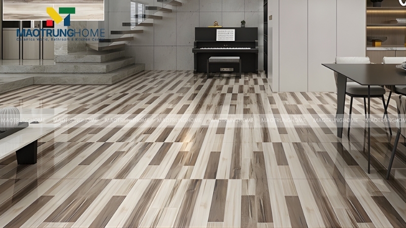 Gạch giả gỗ tạo cảm giác mộc mạc và chân thực