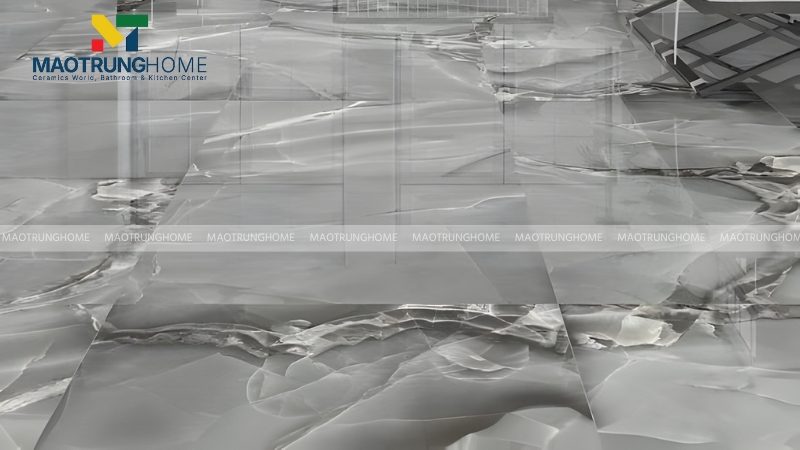 Gạch bóng kiếng toàn phần mang lại độ bóng sâu như gương