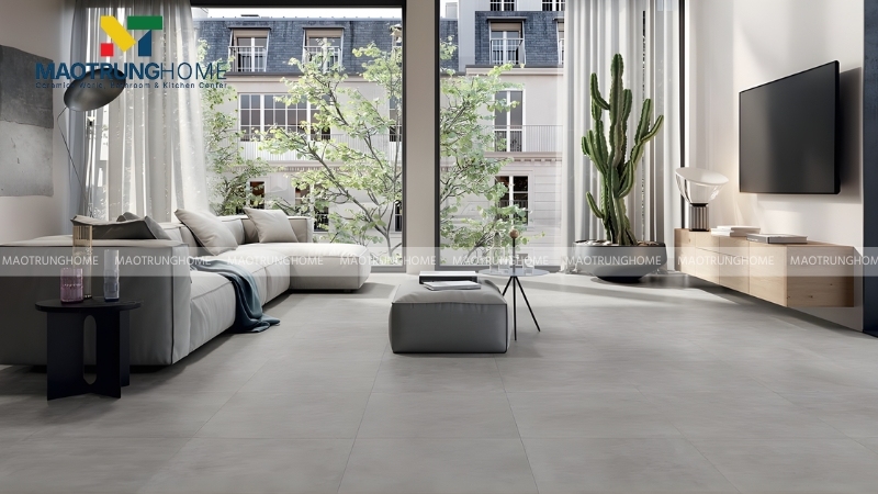Mẫu gạch lát nền 60x60 cho khu vực phòng khách