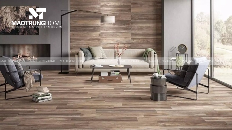 Gam nâu sẫm mô phỏng vẻ đẹp trầm ấm của gỗ quý
