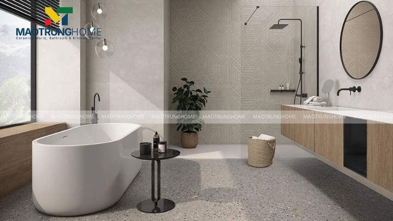 Gạch họa tiết Terrazzo tạo hiệu ứng khắc nổi 3D