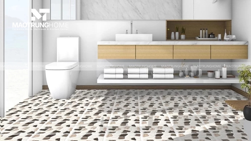 Với diện tích nhỏ, nên chọn gạch Prime kích thước 30x30 cm