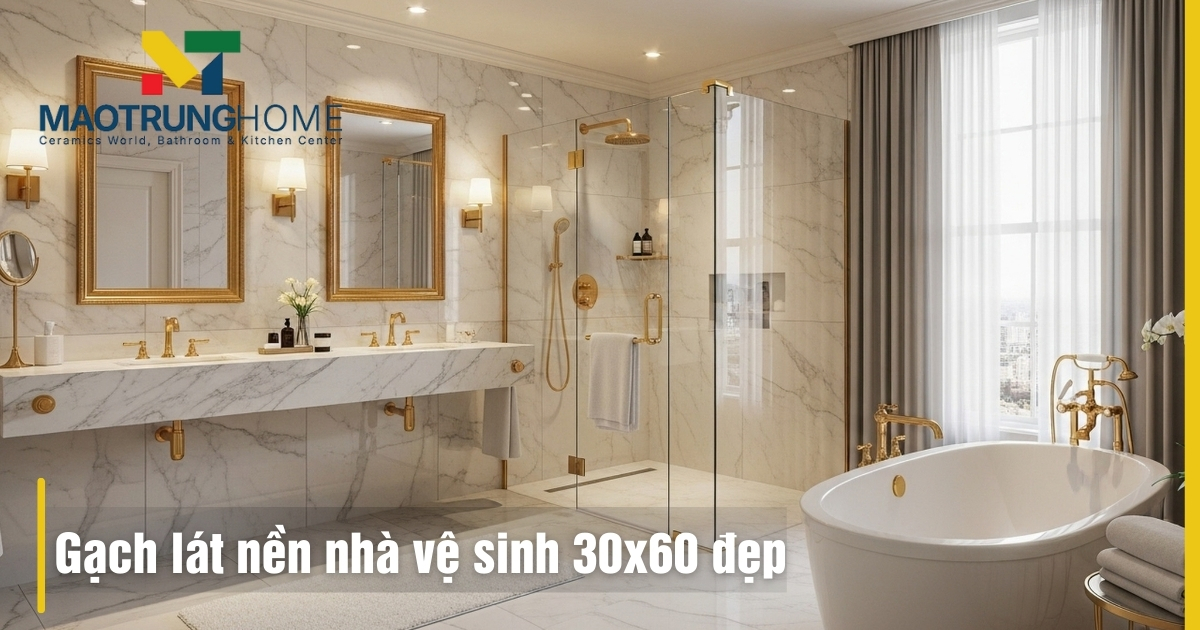 Các mẫu gạch lát nền nhà vệ sinh 30x60 đẹp