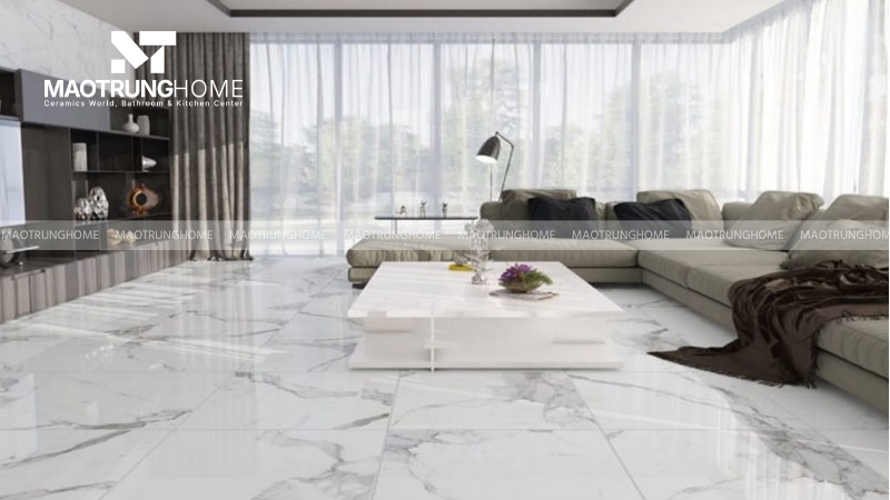 Gạch trắng vân mây thanh lịch