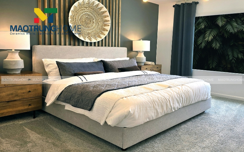 Gạch giả xi măng tông xám trung tính cho phong cách tối giản