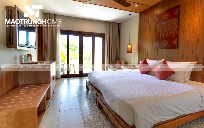 Sự khác biệt đầy cá tính từ mẫu gạch vân vải lanh tự nhiên