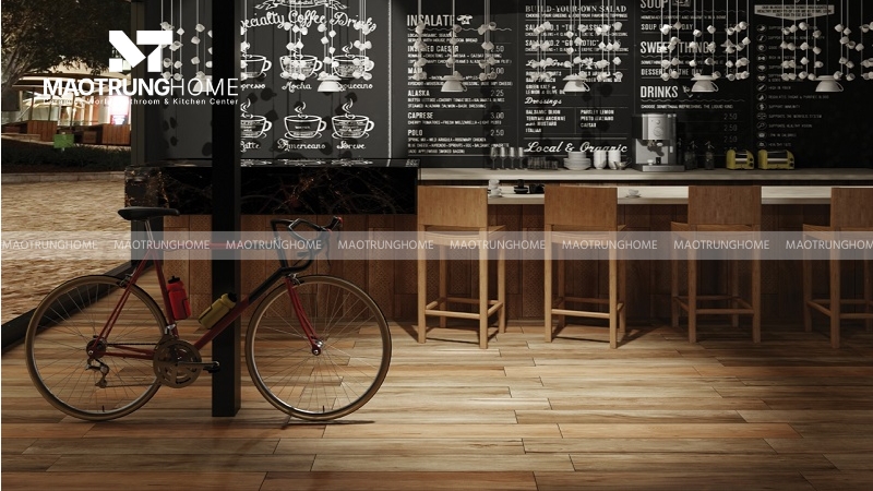 Gạch lát nền trong kinh doanh quán cafe