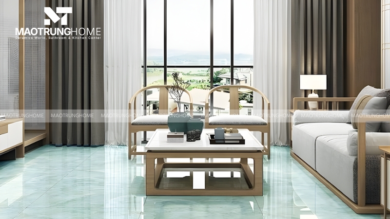 Gạch men bóng kính sẽ bắt sáng tốt
