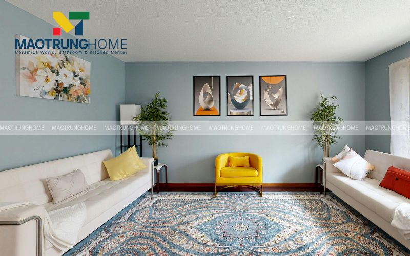 Vẻ đẹp hoàng gia từ mẫu gạch thảm hoa văn Phục hưng đối xứng