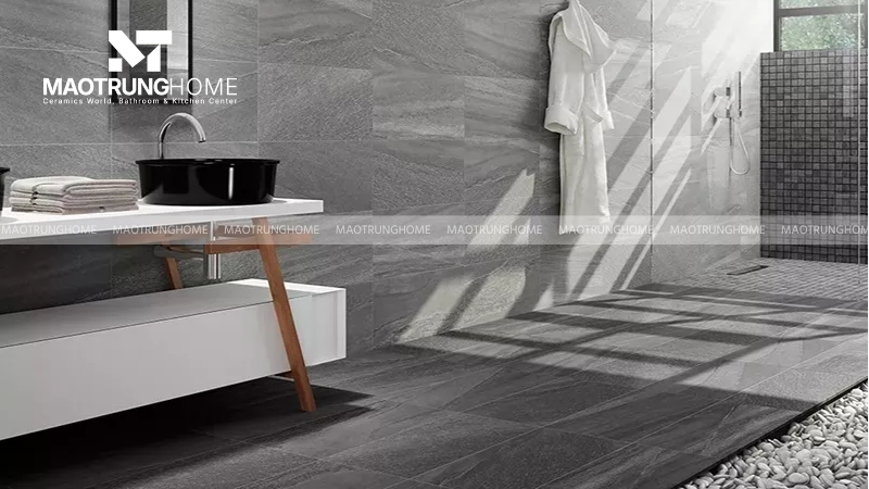 Ứng dụng gạch vân xi măng vào nhà tắm