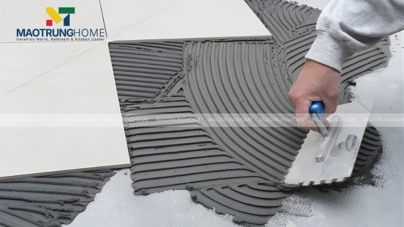 Lát gạch đè giảm thiểu chi phí nhân công đục sàn