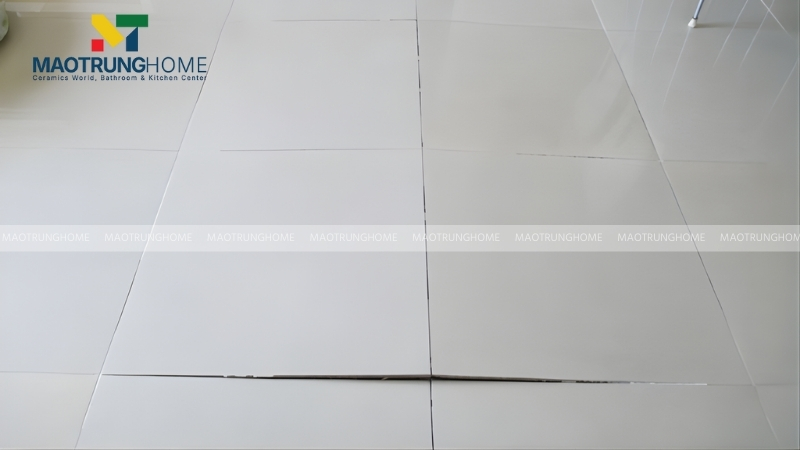 Việc không để ron sẽ làm gạch dễ bị phồng khi thời tiết thay đổi