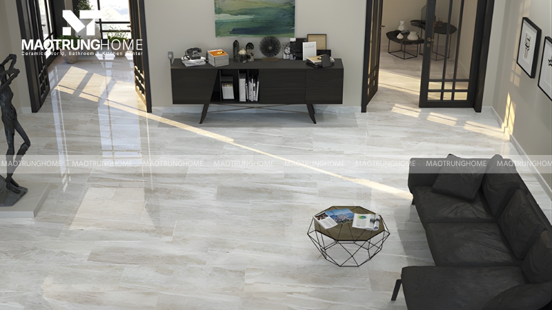 Gạch porcelain là lựa chọn phổ biến khi lát nền