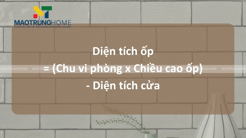Phương pháp tính gạch ốp tường