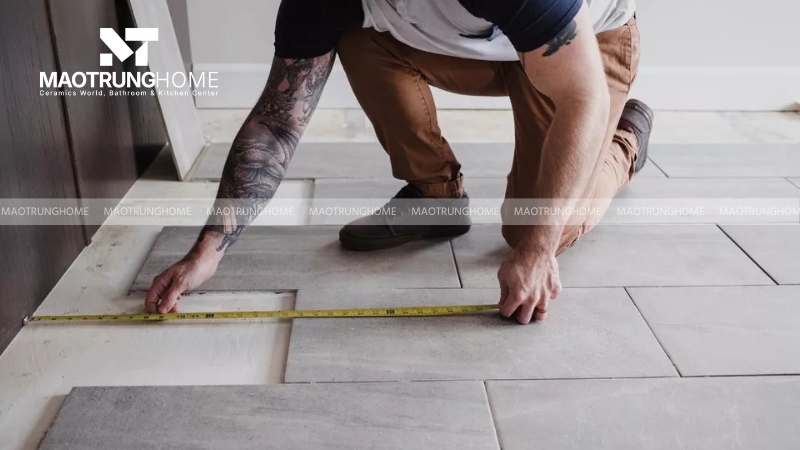 Tính m2 gạch lát nền 60x60 và số lượng cần mua