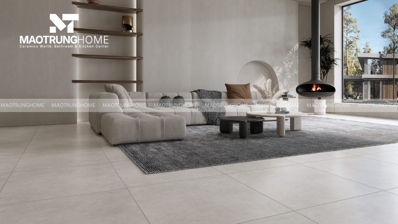 Để tính m2 gạch lát nền 60x60, bạn lấy chiều dài nhân chiều rộng của sàn