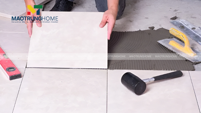 Chiều dày gạch lát nền quyết định khả năng chịu tải trọng