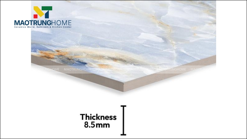 Độ dày gạch trung bình 40x40 và 50x50