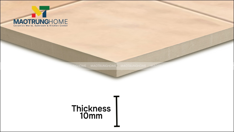 Độ dày gạch phổ biến 60x60 và 80x80