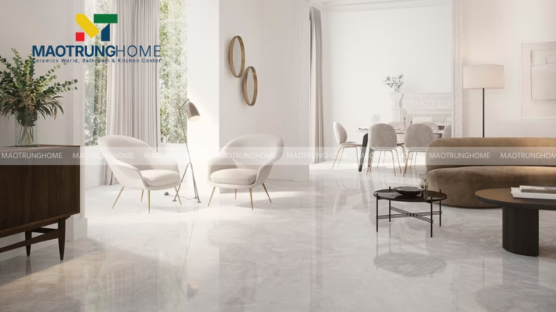 Lựa chọn màu gạch cho khu vực phòng khách