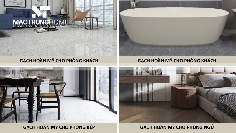 Tư vấn chọn bề mặt gạch Hoàn Mỹ theo công năng không gian
