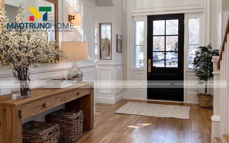 Tận hưởng không gian nghỉ ngơi ấm áp với sàn gạch giả gỗ 80x80