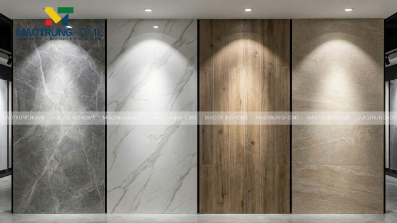 Gạch porcelain có độ cứng cao nhờ mật độ bột đá dày đặc